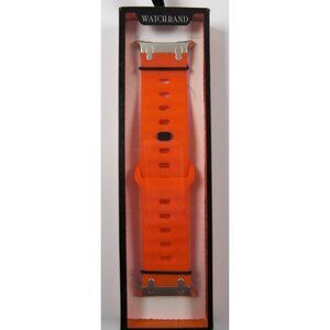 2 Pieces Waterproof Watch Strap Orange Band Replacement Watchband